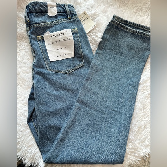 NWT! GOOD AMERICAN GOOD BOY JEANS - Picture 1 of 10